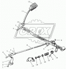 80-1602020-Б1 Педаль выключения сцепления L=630; в сборе МТЗ РУП